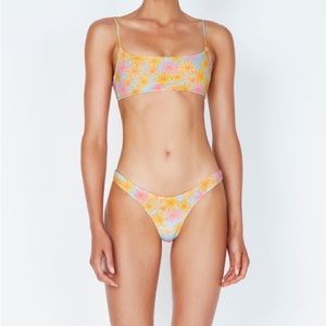 Triangl Mica Daisy Print Bikini Top and Bottom